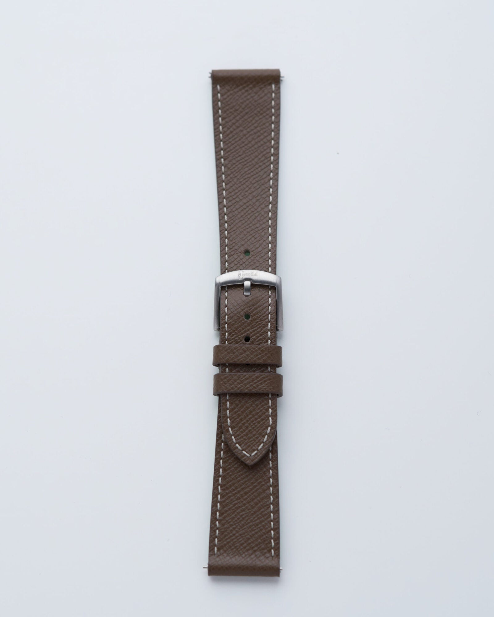 Cinturino in Pelle Saffiano Grigio "Capri"