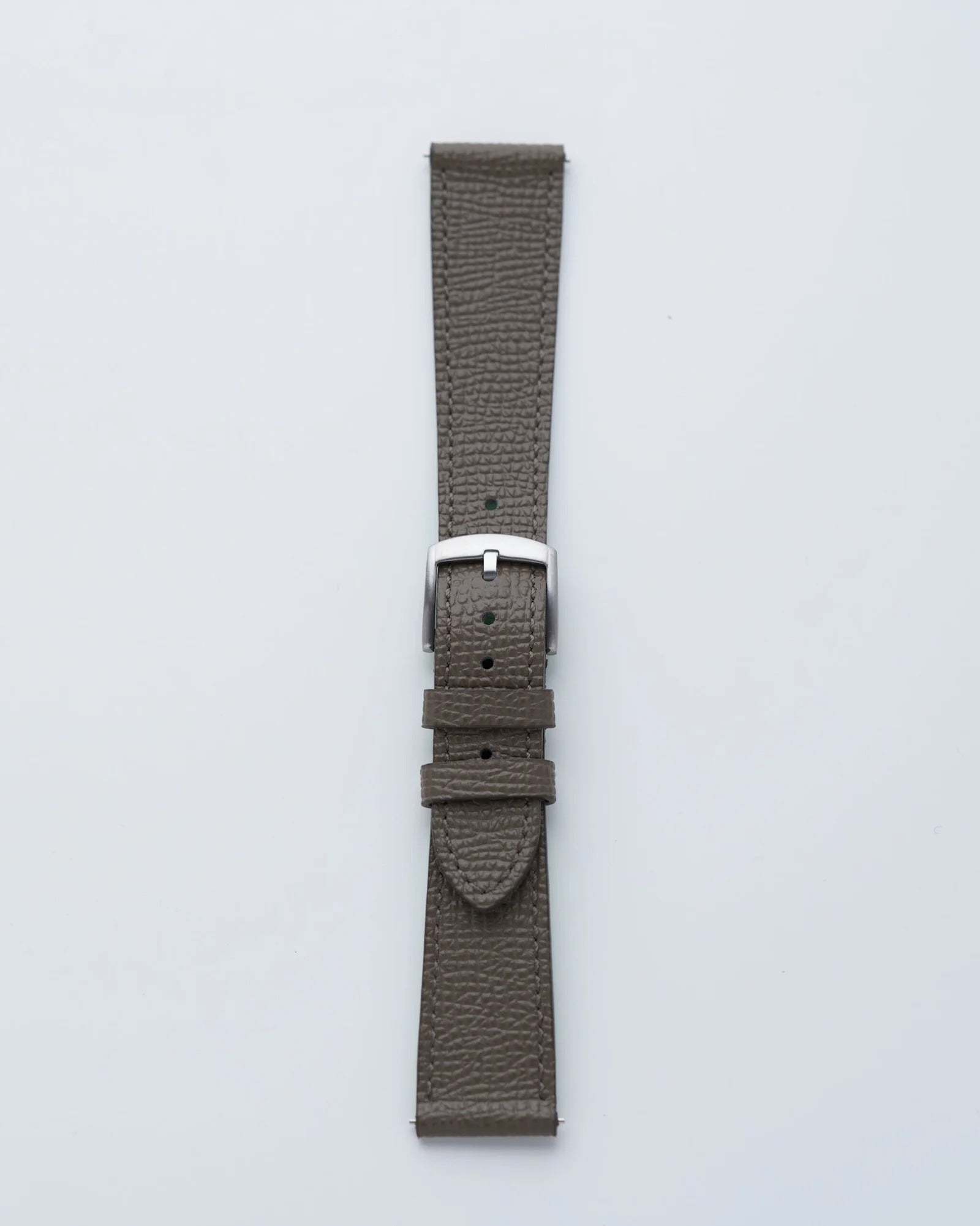 Cinturino in Pelle Martellata Grigio "Milano"