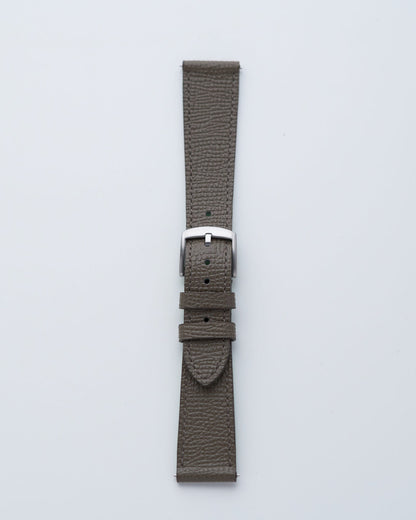 Cinturino in Pelle Martellata Grigio "Milano"
