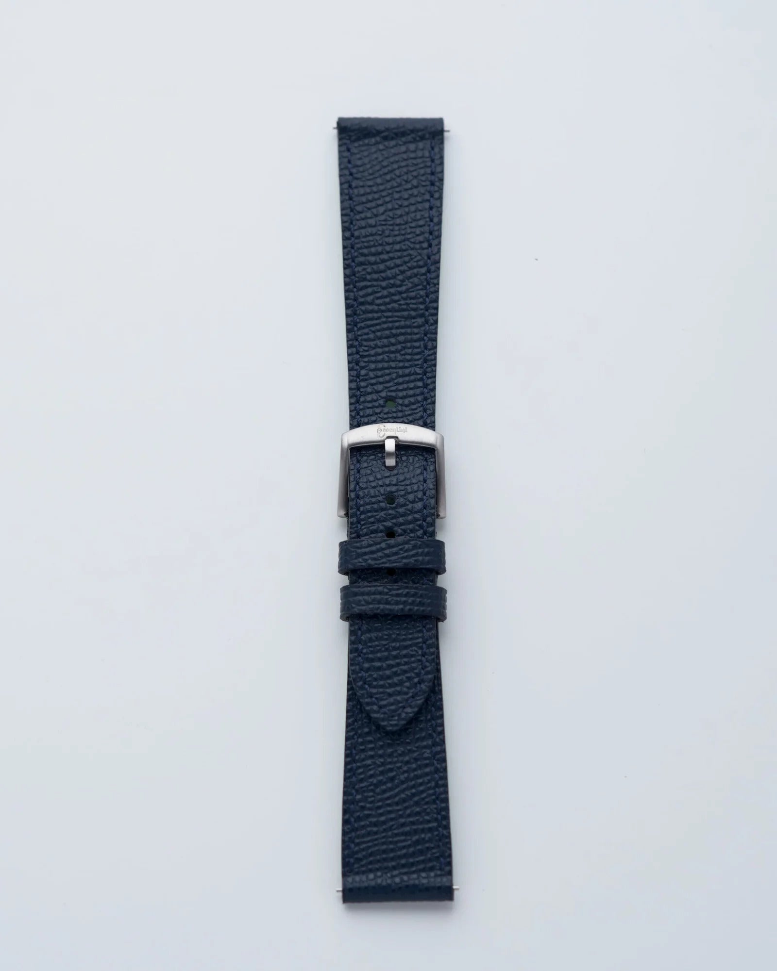 Cinturino in Pelle Martellata Blu "Milano"