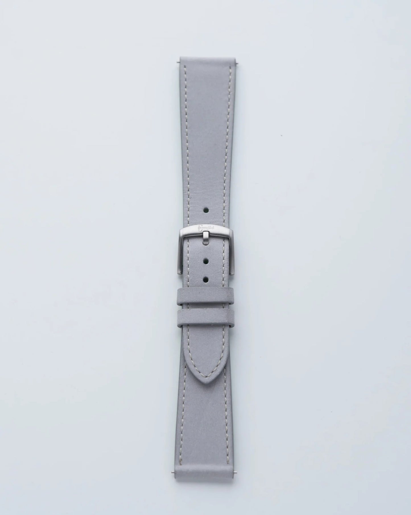 Cinturino in Pelle Scamosciata Grigio "Roma"