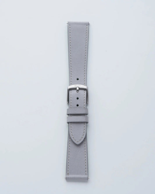 Cinturino in Pelle Scamosciata Grigio "Roma"